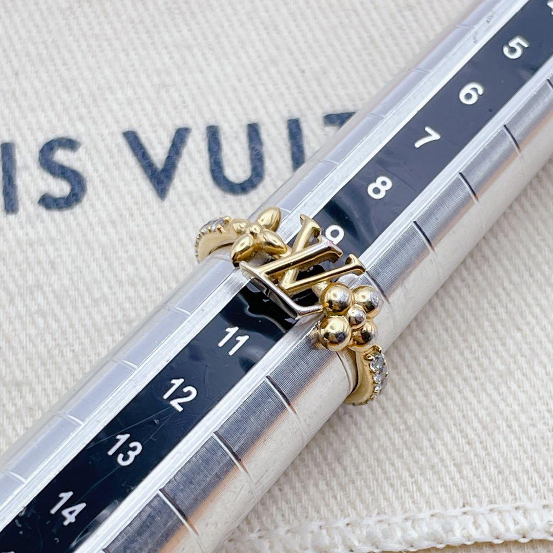 LOUIS VUITTON アイコニック　リング　ラインストーン　10号