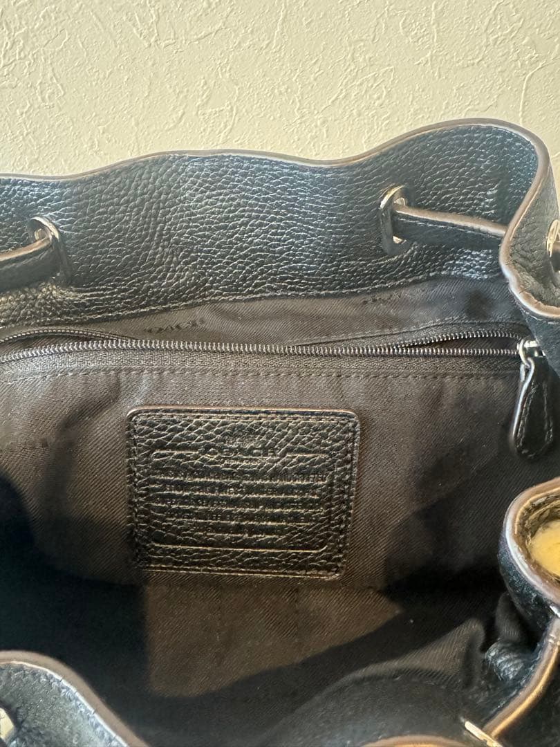 コーチ　リアルファー　ムートン　リュック　レザー