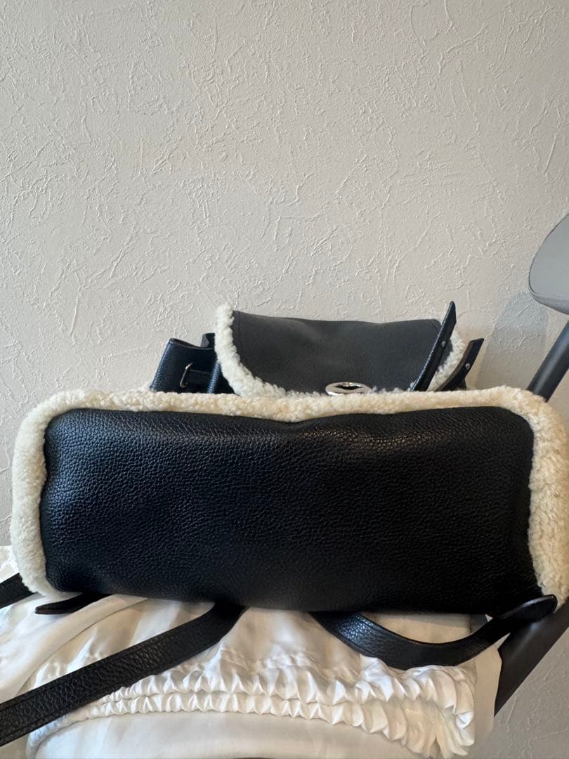 コーチ　リアルファー　ムートン　リュック　レザー