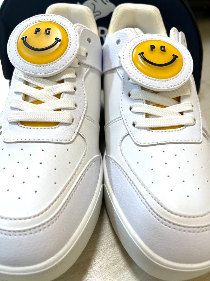 即発送2色展開●パーリーゲイツレディースゴルフシューズホワイトベージュ