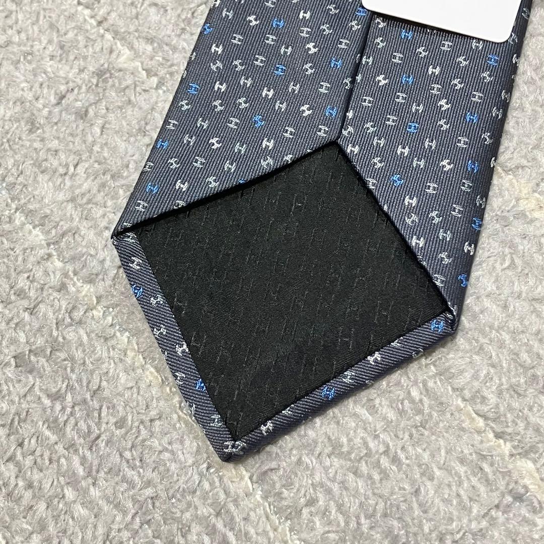 現行！エルメス［未使用タグ付き］ネクタイ　H柄　ファソネ　ジャガード　箱付き