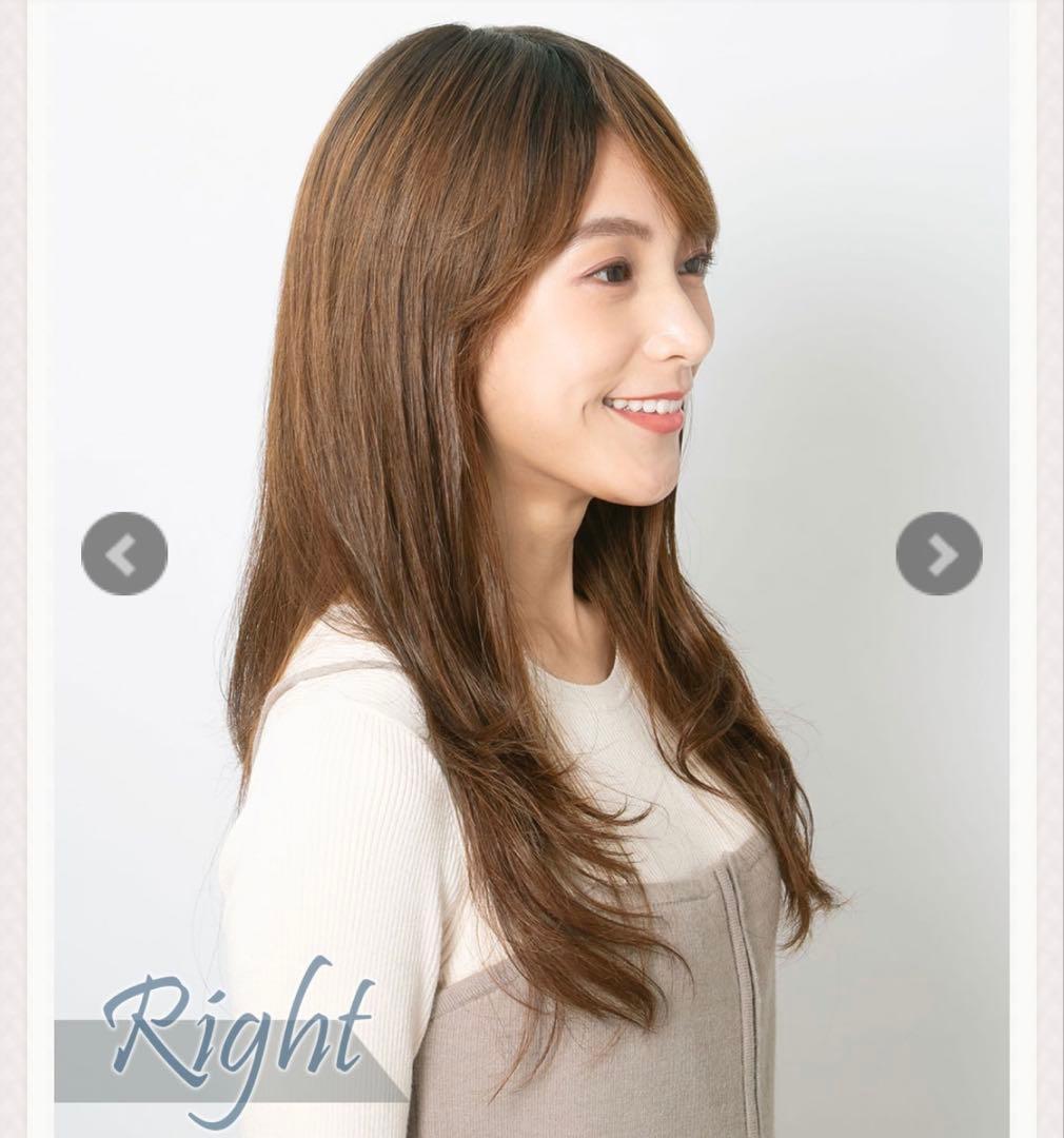 ワンステップ人毛100%フルウィッグ