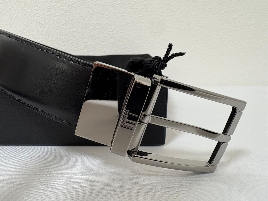 新品未使用 高級 ダンヒル Dunhill リバーシブル レザー ベルト