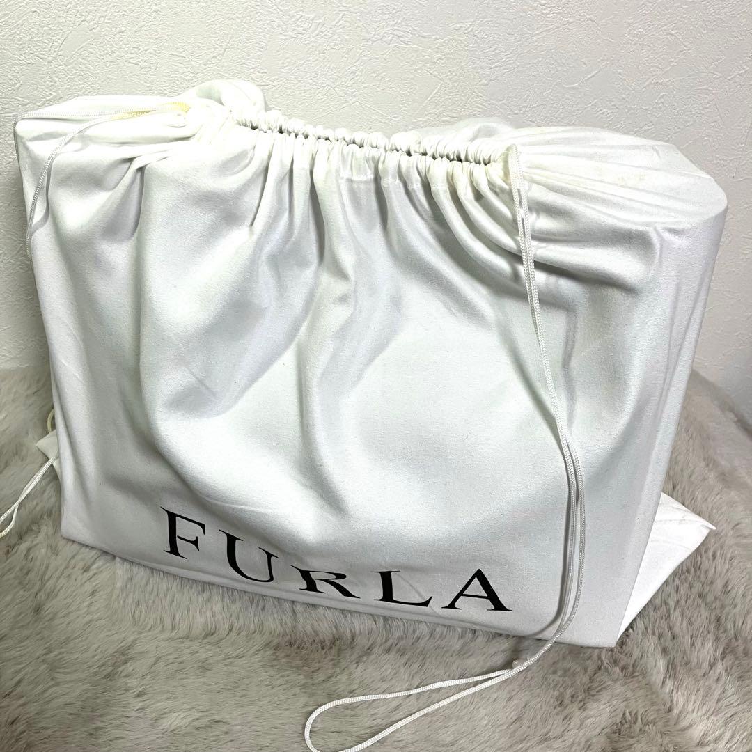 ★美品★FURLA フルラ トートバッグ ビジネスA4 肩がけ レザー ブラック