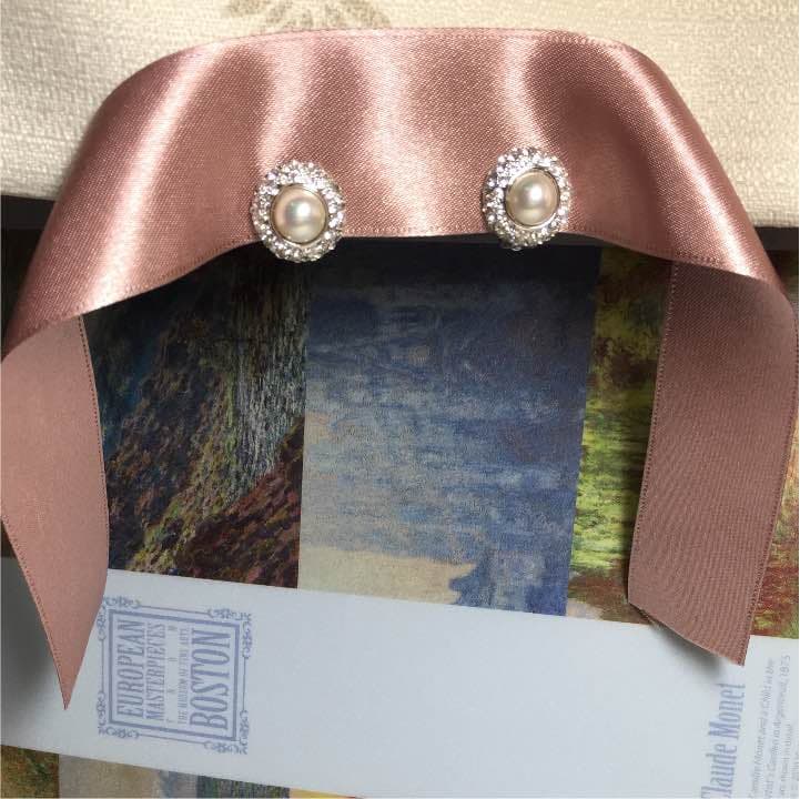 スワロフスキー&真珠イヤリング☆