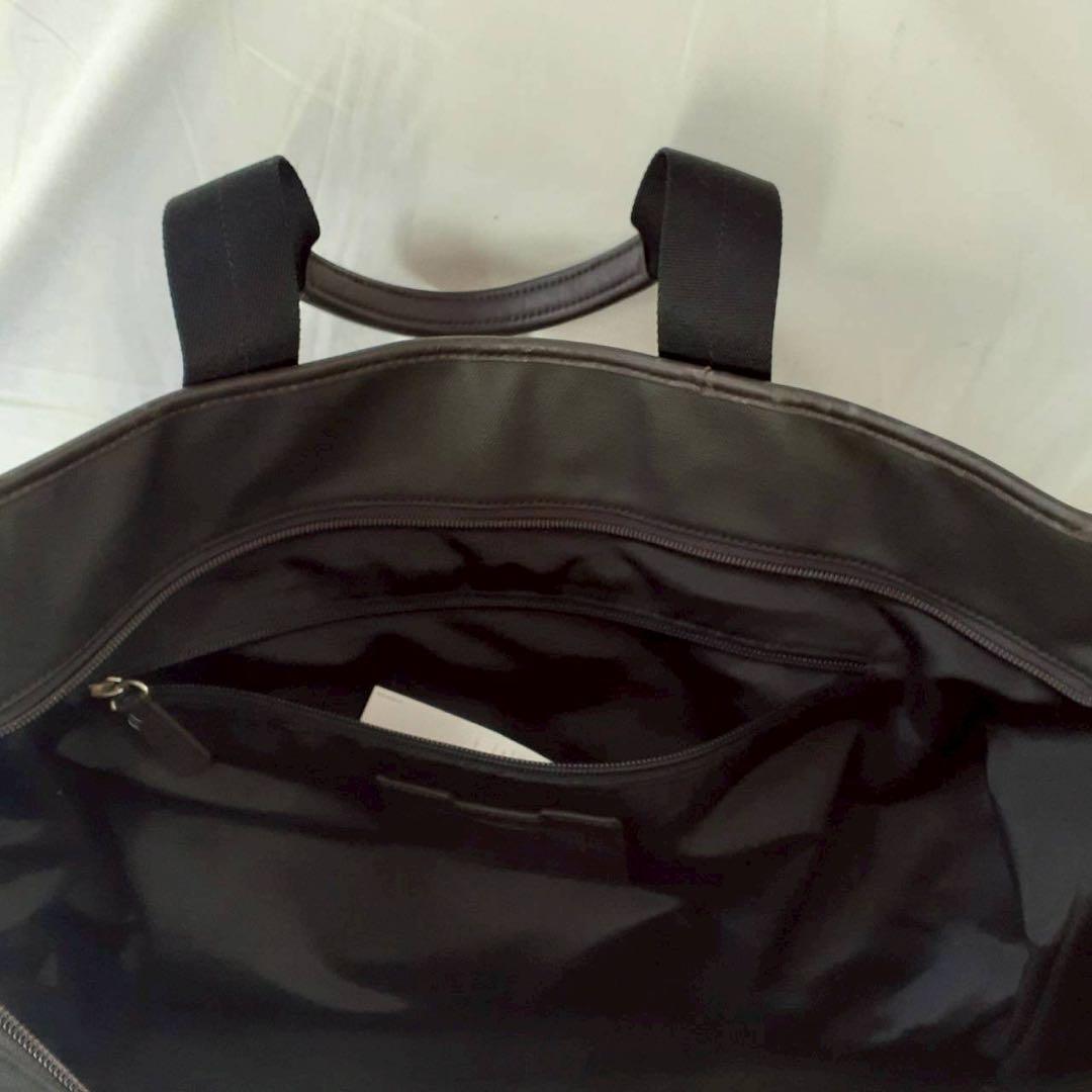 【良品】COACH コーチ 迷彩トートバッグ ポーチ付き 大容量