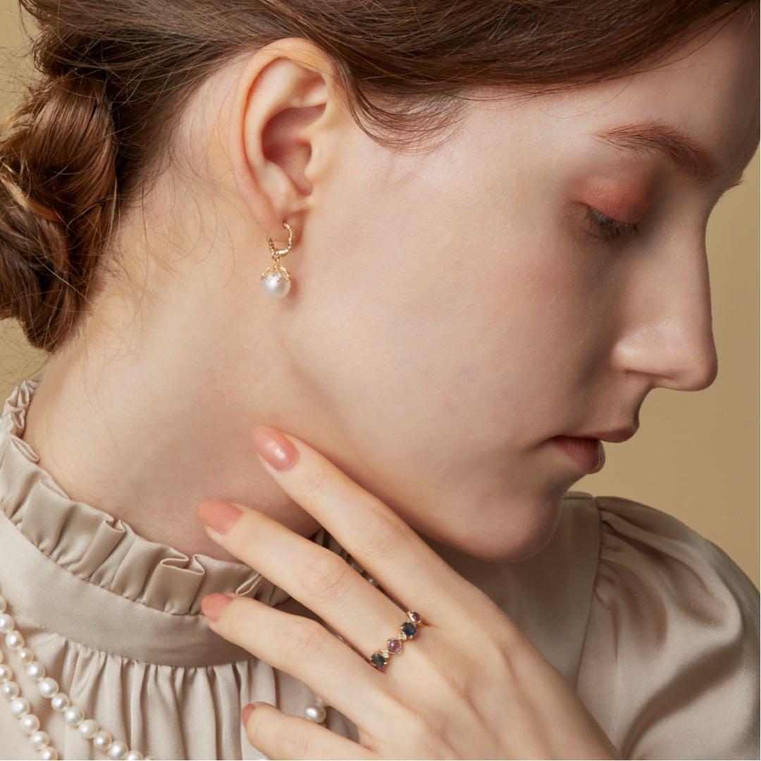 K10 agete マルチストーンリング