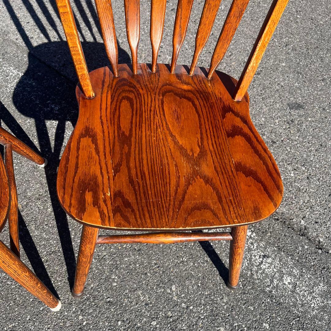 Shin Lee シンリー ダイニングチェア ウィンザー　オーク材　２脚セット