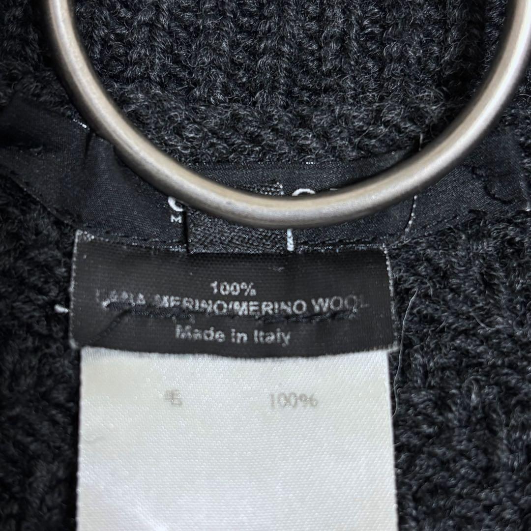 GUCCI グッチ ナポレオン メタルボタン エポレット ニットジャケット 黒