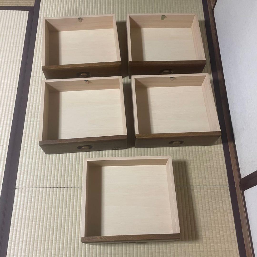 ★ 浜本工芸　木製　キャスター付き　 キッチンワゴン　引き出し付き