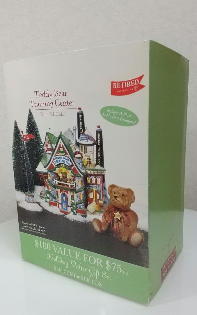 DEPARTMENT 56 クリスマス ハウスライト 置物 テディベア くま