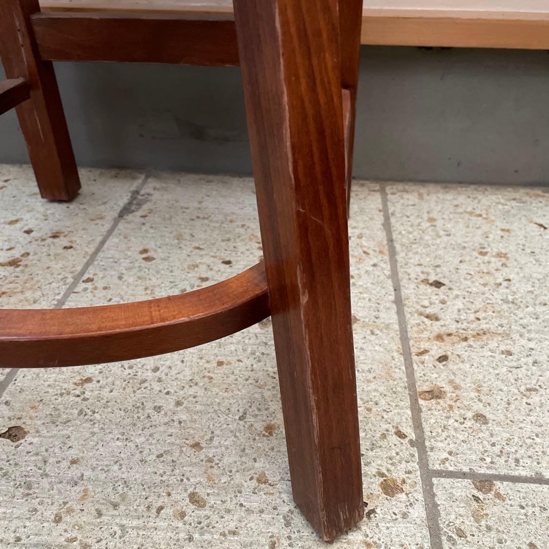 カウンターチェア　木製ハイチェア　1脚②