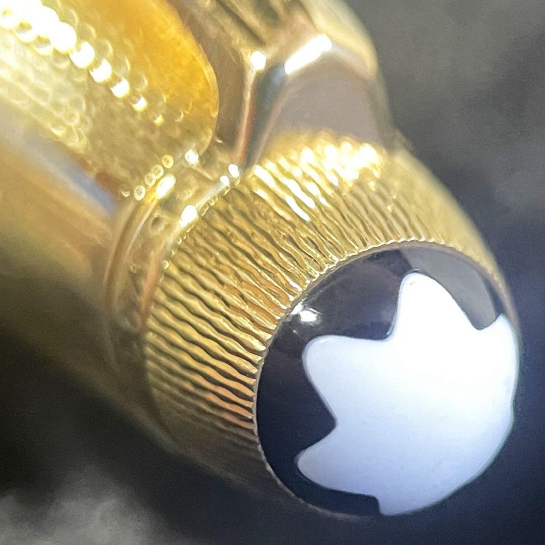 美品 モンブラン マイスターシュテュック 1644 ソリテール ゴールドバーレイ