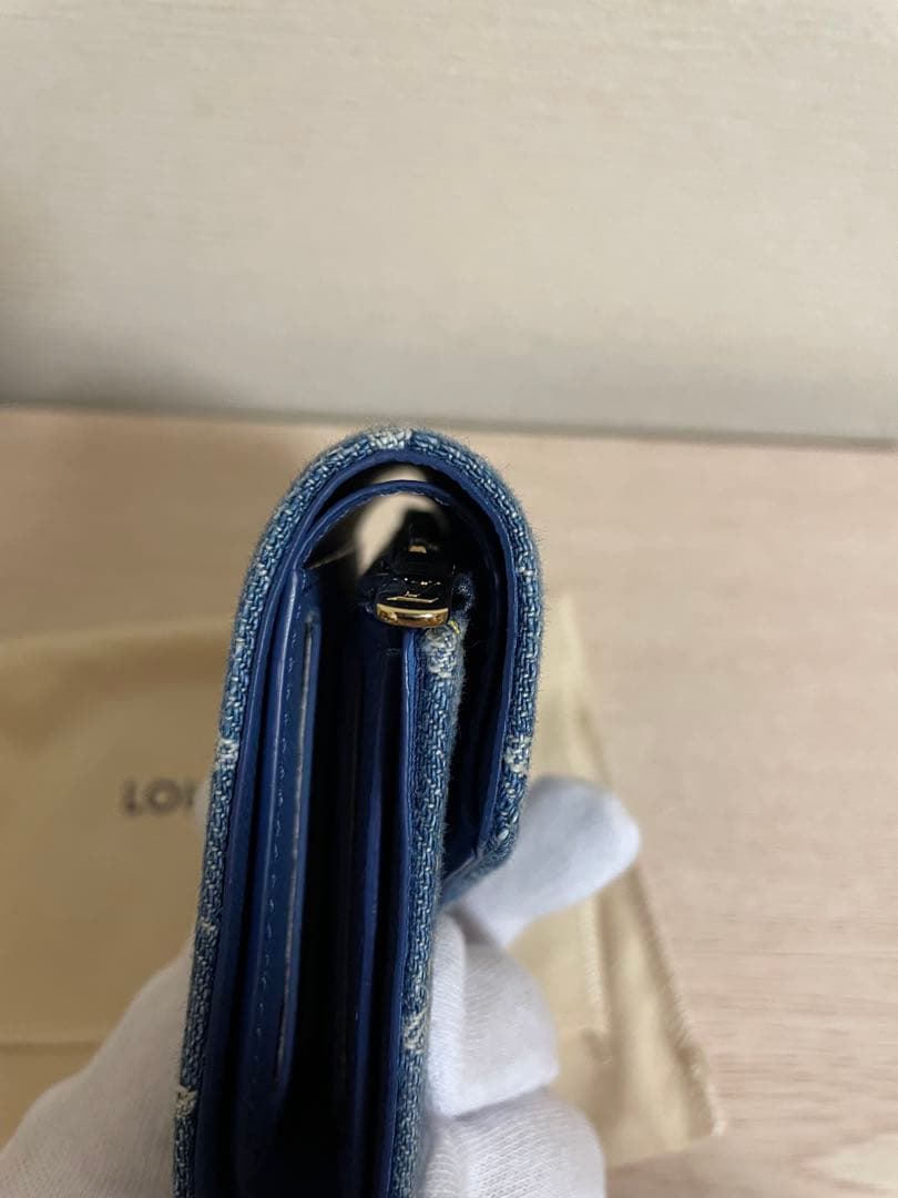 ルイヴィトン ポルトフォイユ ヴィクトリーヌ M13212 デニム 財布