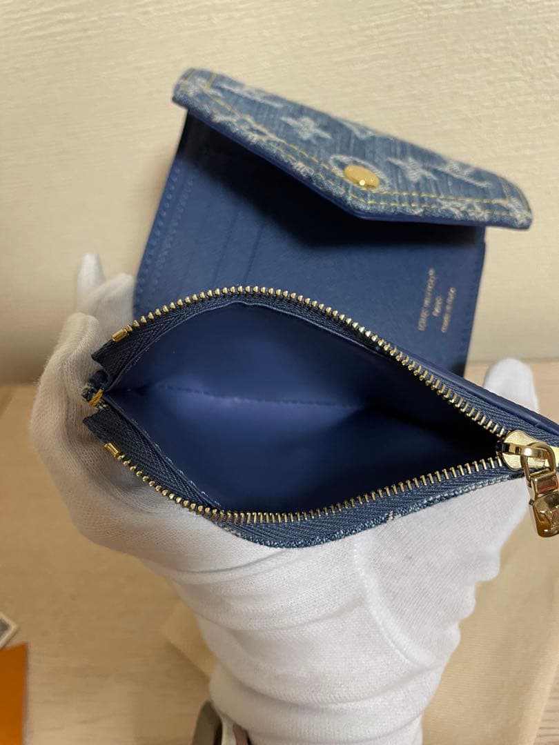 ルイヴィトン ポルトフォイユ ヴィクトリーヌ M13212 デニム 財布