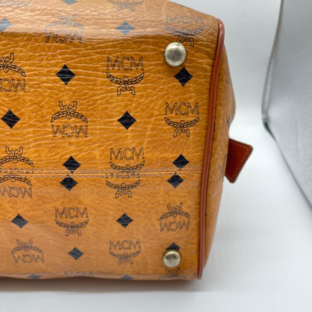 ●MCM ボストンバック●エムシーエム ハンド ブラウン カバン モノグラム