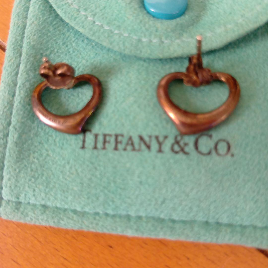Tiffany & Co. ハート型ピアス シルバー変色有り