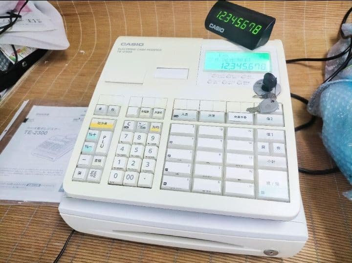 カシオレジスター　TE-2300　フル設定無料　コンパクト　111540
