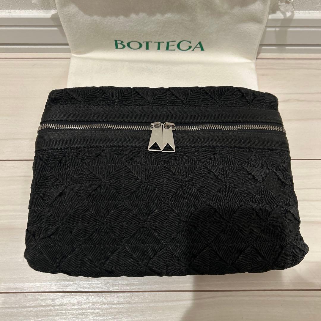 BOTTEGA VENETA トートバッグポーチ2WAY ブラック