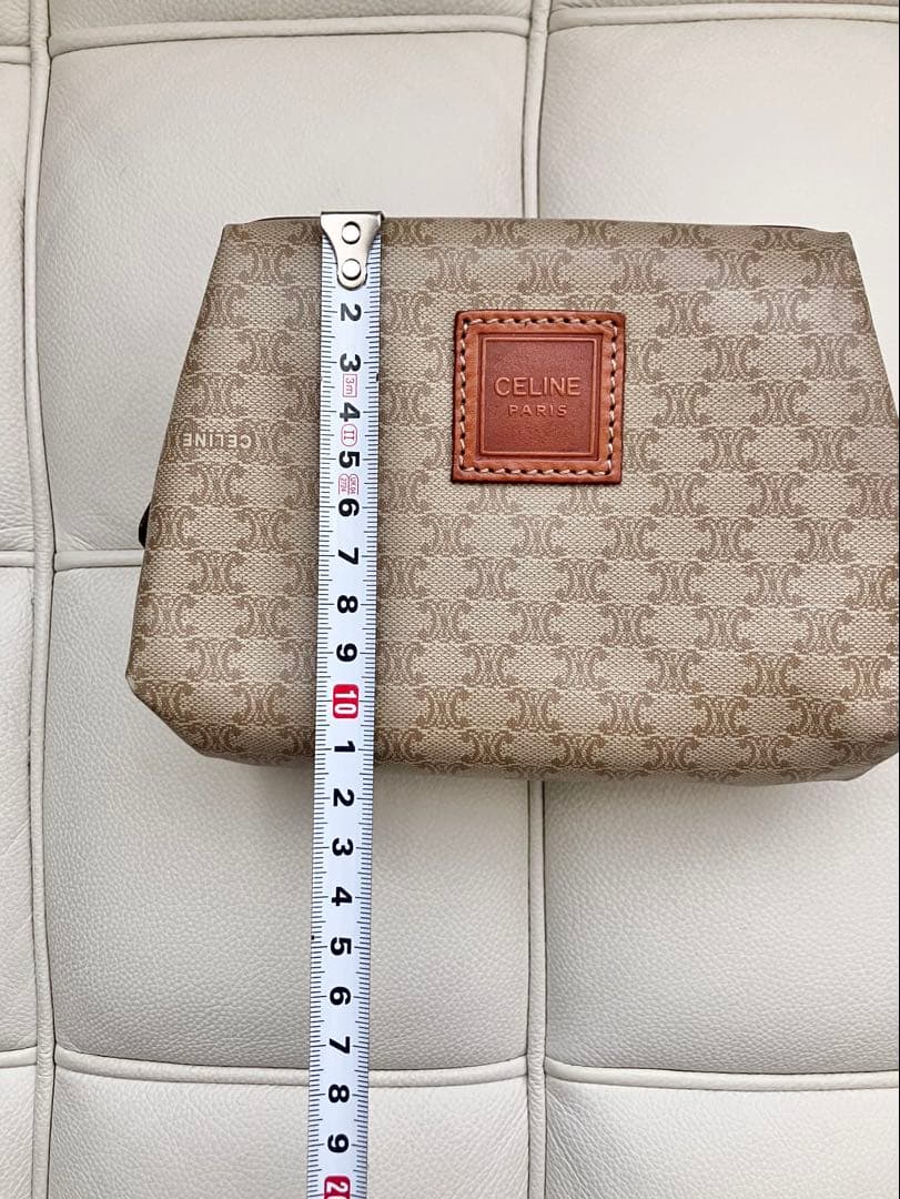 セリーヌ　マカダム柄　ポーチ　オールドセリーヌ　トリオンフ