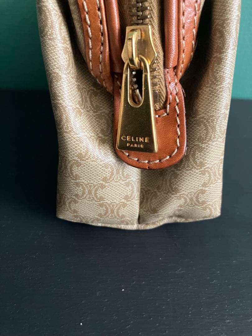 セリーヌ　マカダム柄　ポーチ　オールドセリーヌ　トリオンフ