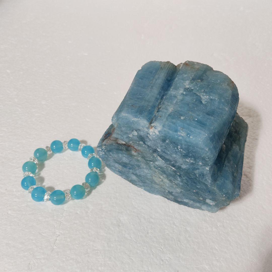 パワーストーン　天然石　原石　アクアマリン　1,413g　No.853