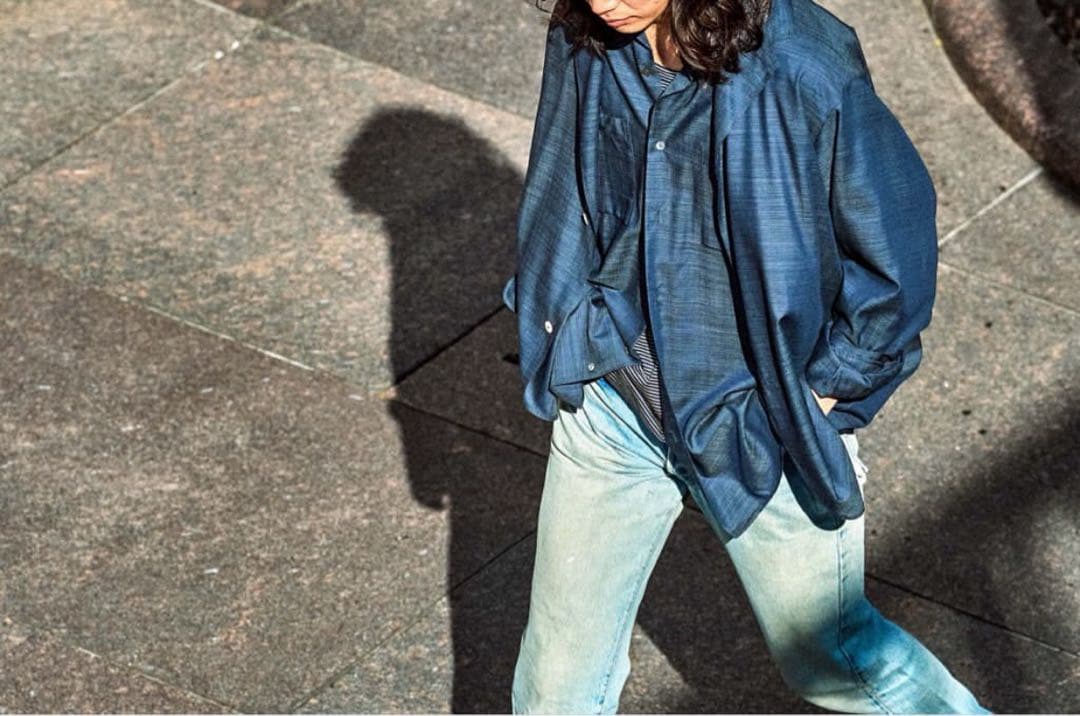 25SS 新品 MAATEE&SONS 折って折ってシャツジャケット ネイビー1