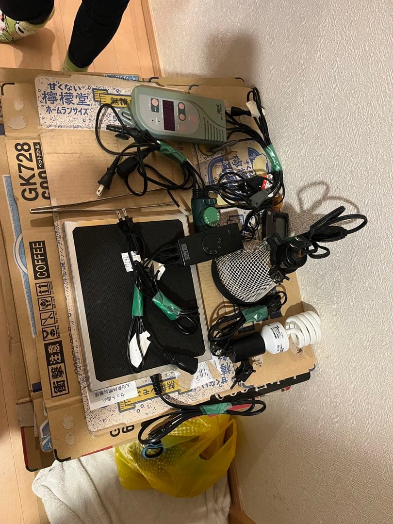 爬虫類ケージ・サーモスタットセット