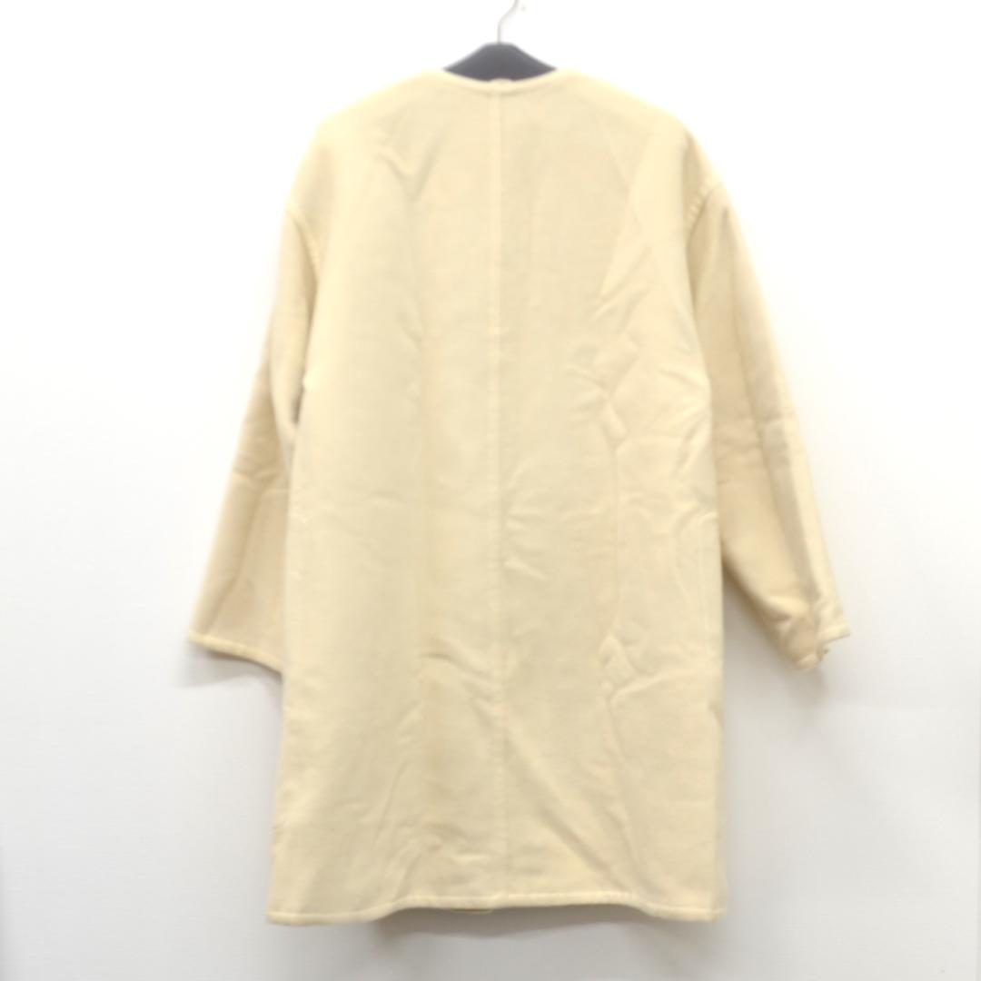 H.RW エルメス リバーシブル コート カシミヤ ウール