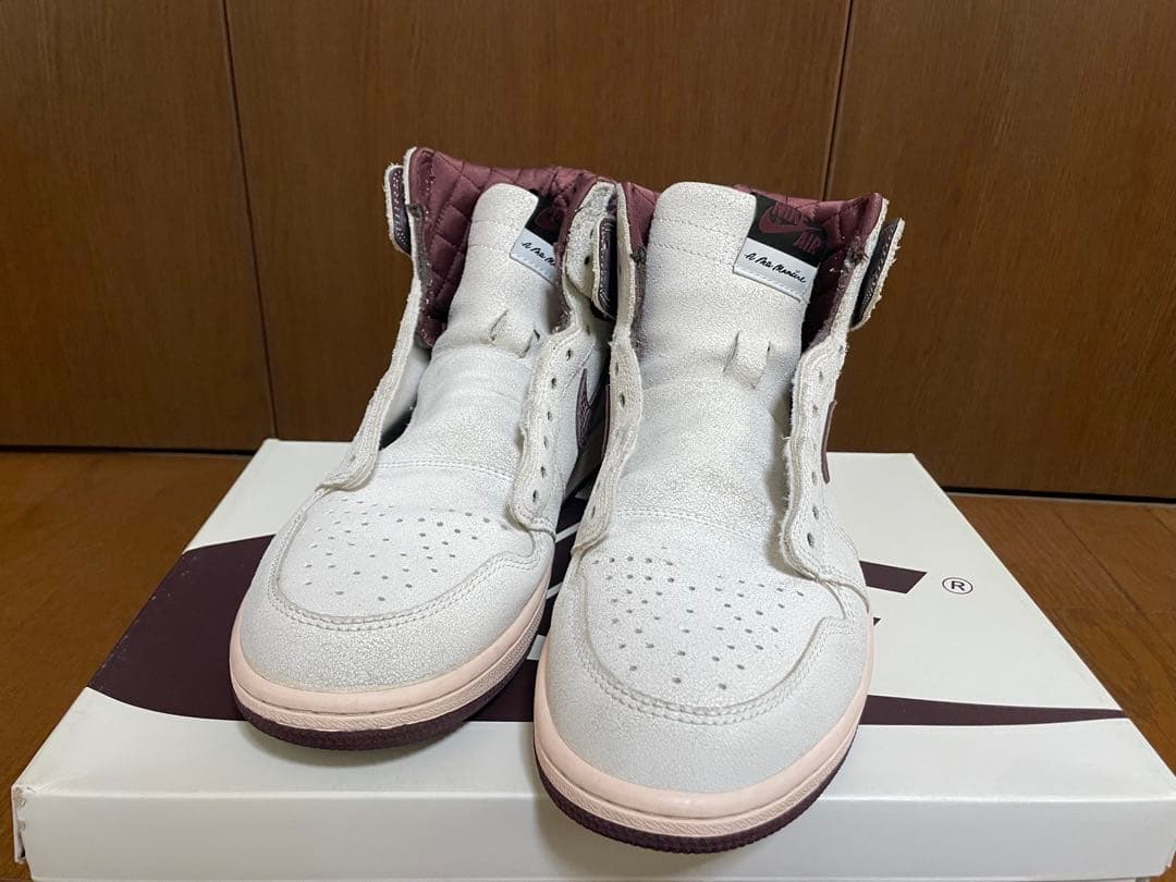 アママニエール　Air Jordan 1 ホワイト/バーガンディ　レトロハイOG