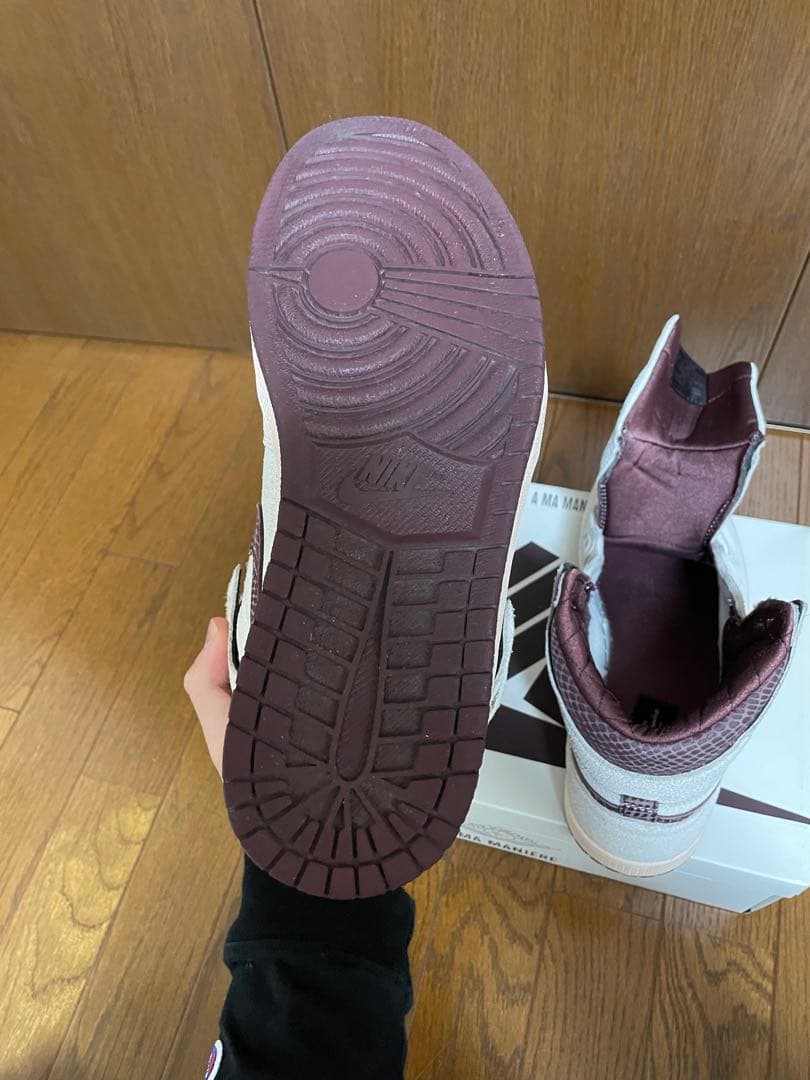 アママニエール　Air Jordan 1 ホワイト/バーガンディ　レトロハイOG