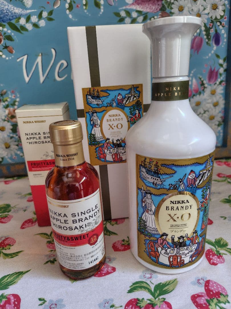 【美品】ニッカウヰスキー　ブランデー　弘前12年　180ml、 XO 700ml