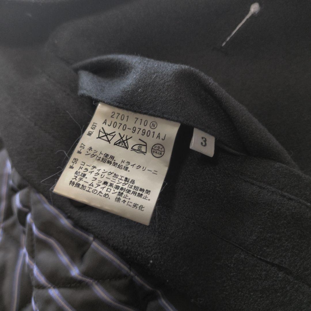 タケオキクチ　ライナー取外し可　2way　ウール　ステンカラーコート　サイズ3