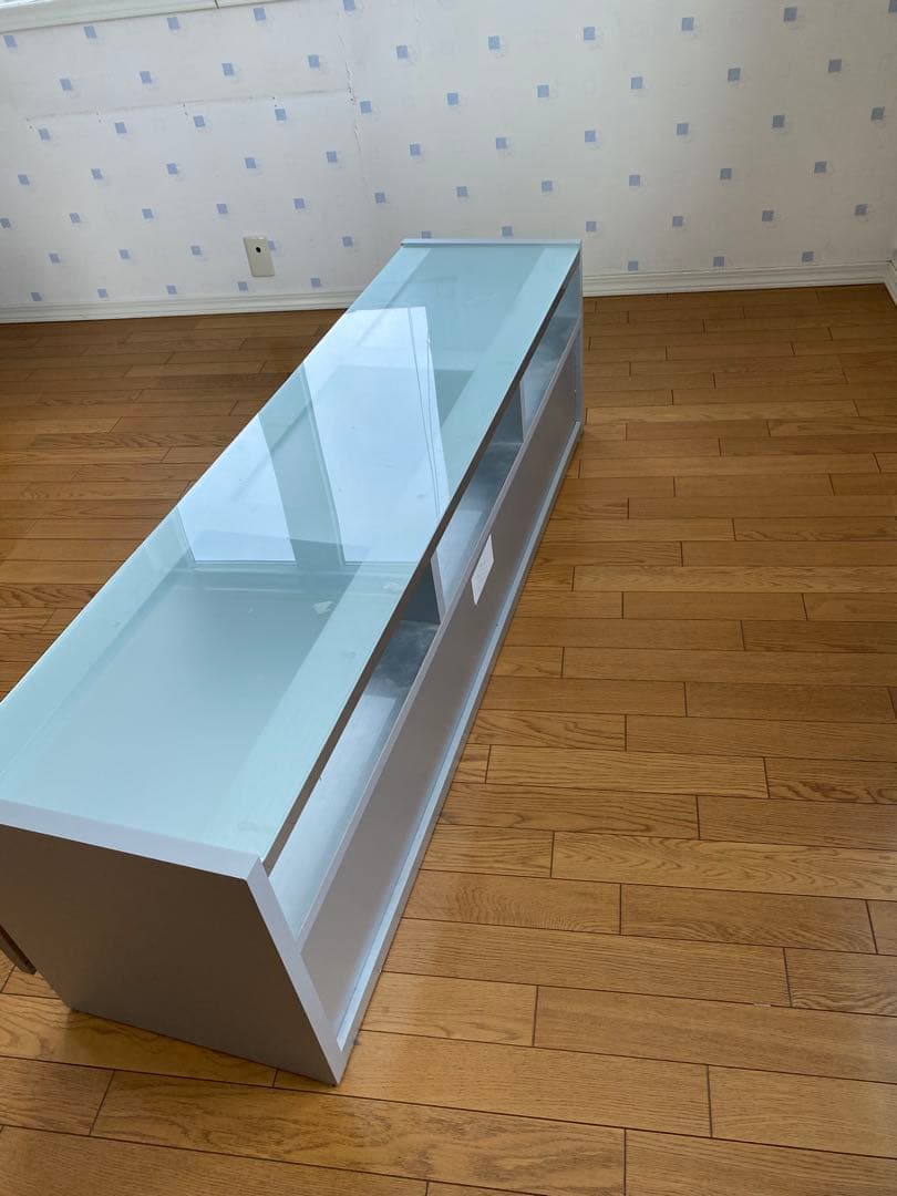 モダンテレビ台 天板強化ガラス