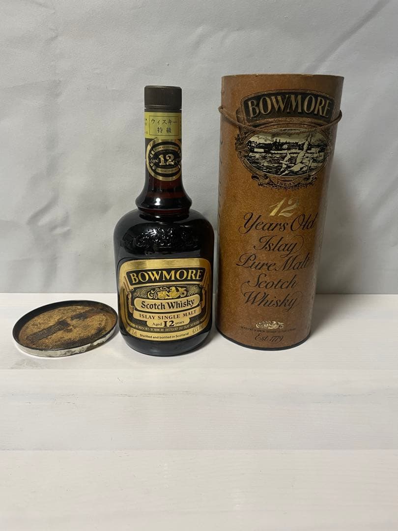 ボウモア BOWMORE 12年 ダンピーボトル 旧ボトル ケース付き