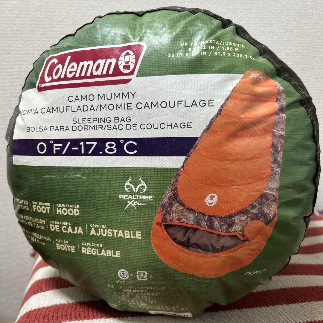 リアルツリー コールマン Camo Realtree 寝袋