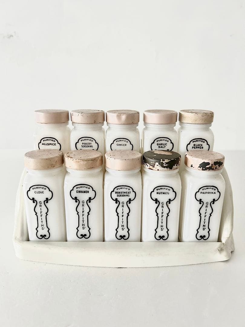 【アメリカヴィンテージ】GRIFFITH'S スパイスボトル　セット　ピンク