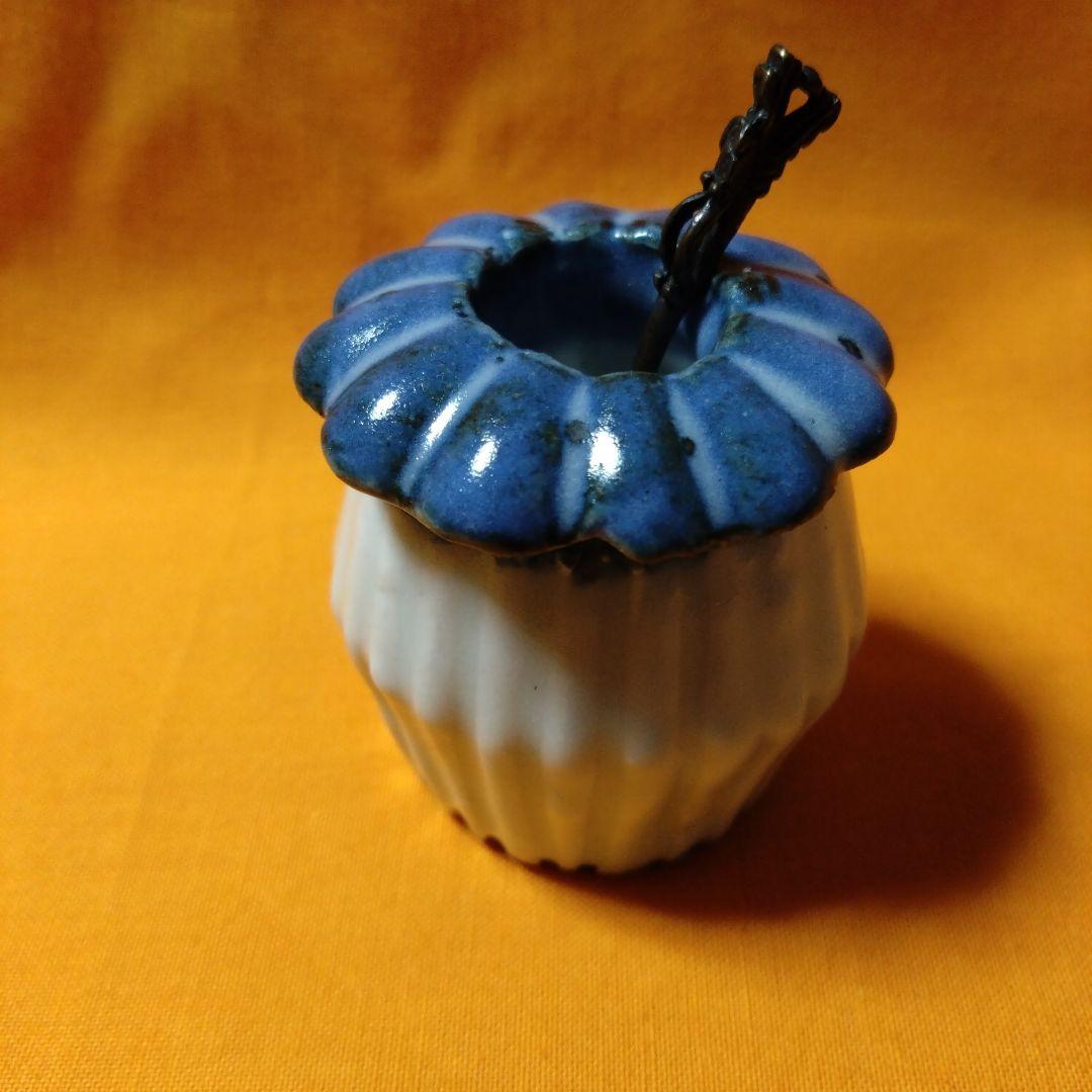 李朝鎬薬味入小壺共匙付