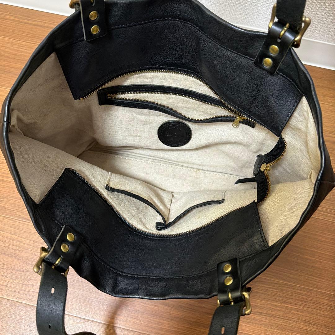 【美品】SLOW レザートートバッグ　ルボーノ　黒
