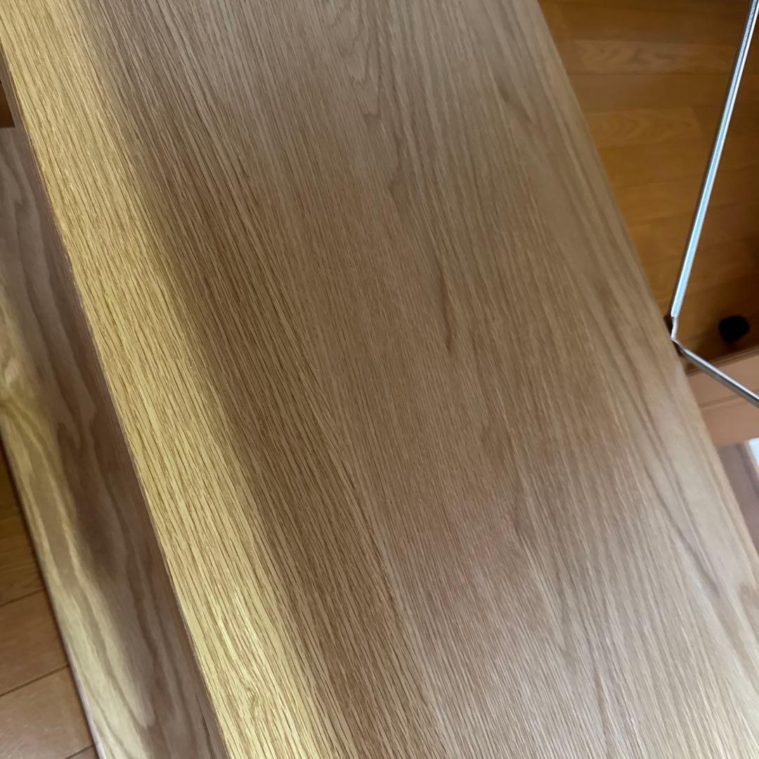 無印良品 ステンレスユニットシェルフ オーク材　ワイド 小 3段