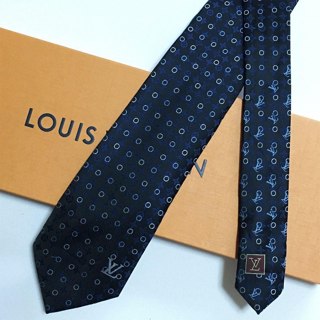 未使用級 ルイヴィトン Louis Vuitton ネクタイ モノグラム