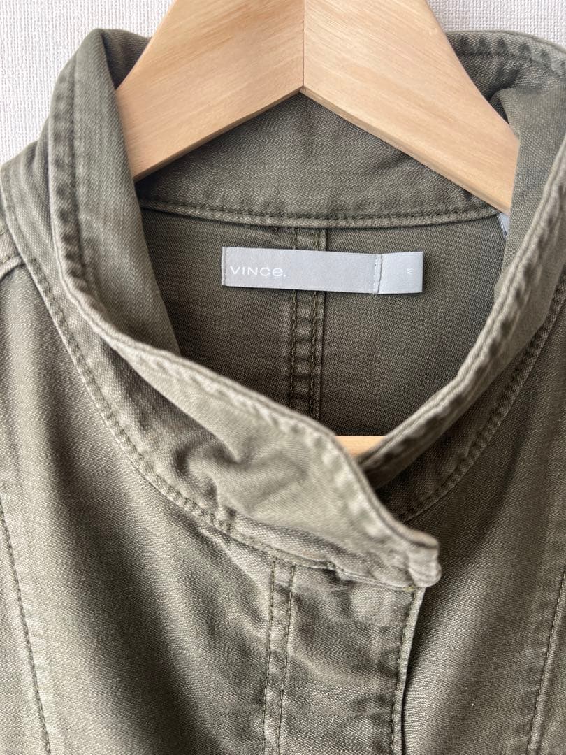 値下げ‼️Vince カーキミリタリージャケット未使用サイズM
