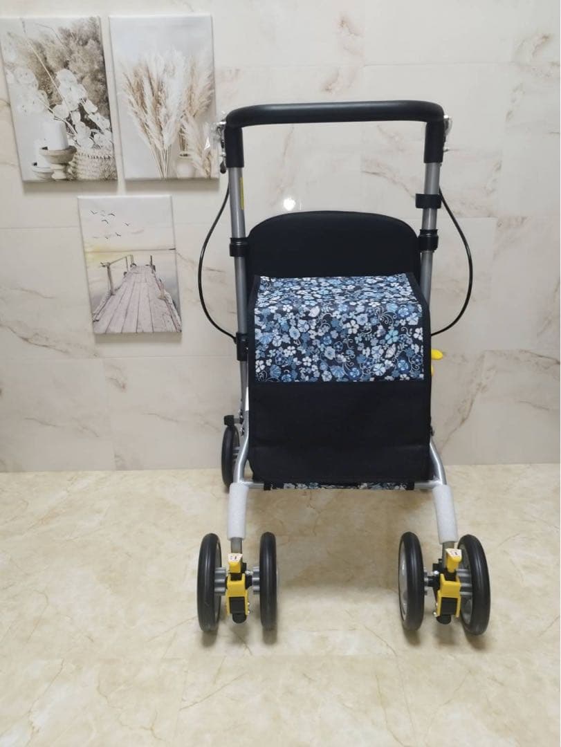 シルバーカー シンフォニーSPスリム　花柄模様　歩行補助