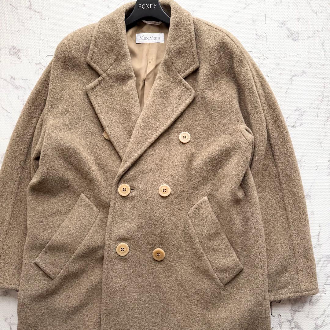 最高級白タグ✨MaxMara マックスマーラ カシミヤ混 ロングコート 40