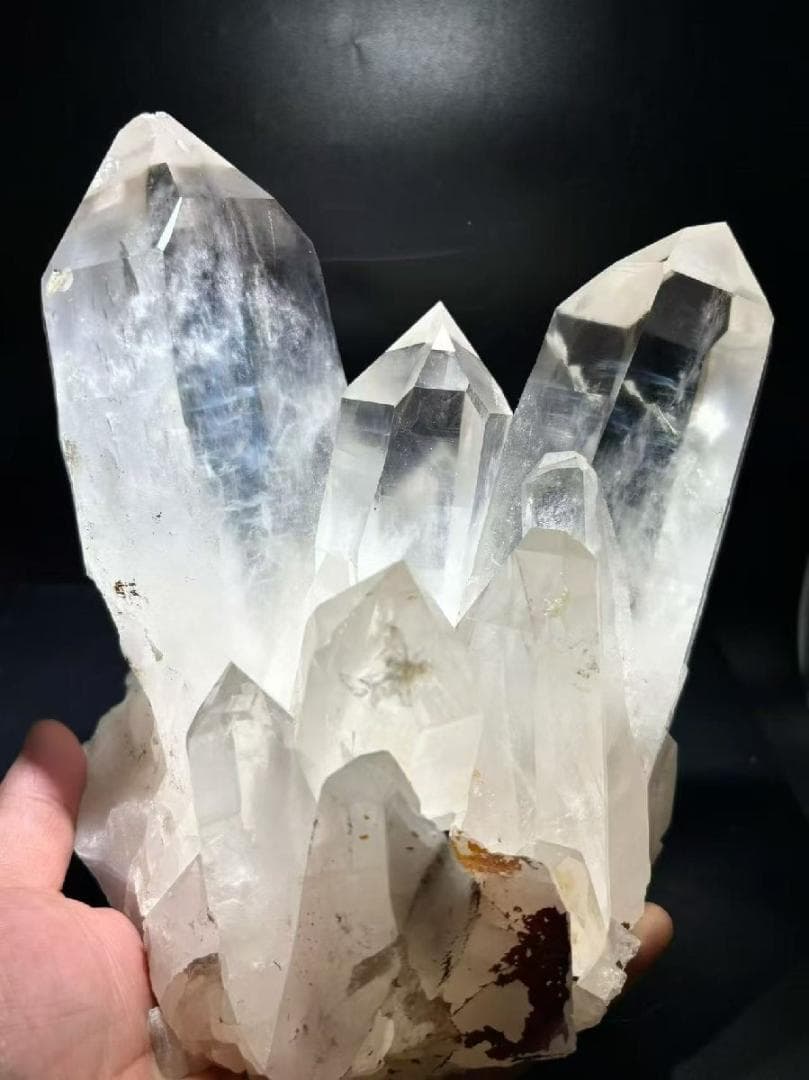 AAAAA級天然(藍針入り)水晶クラスターB0113/YS/2/99/1390C