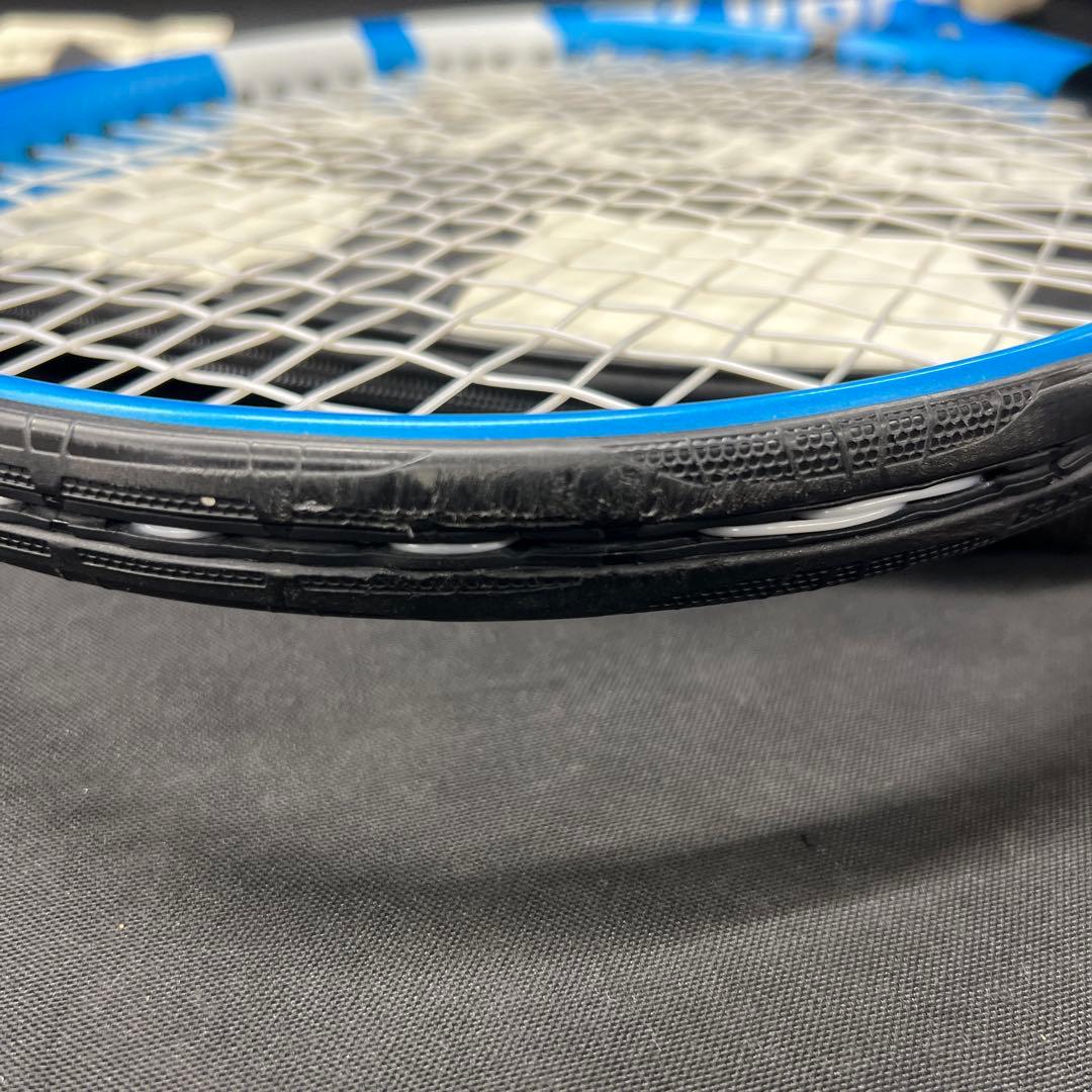 E4【used】バボラ ピュアドライブツアー 青白黒 テニスラケット ケース付