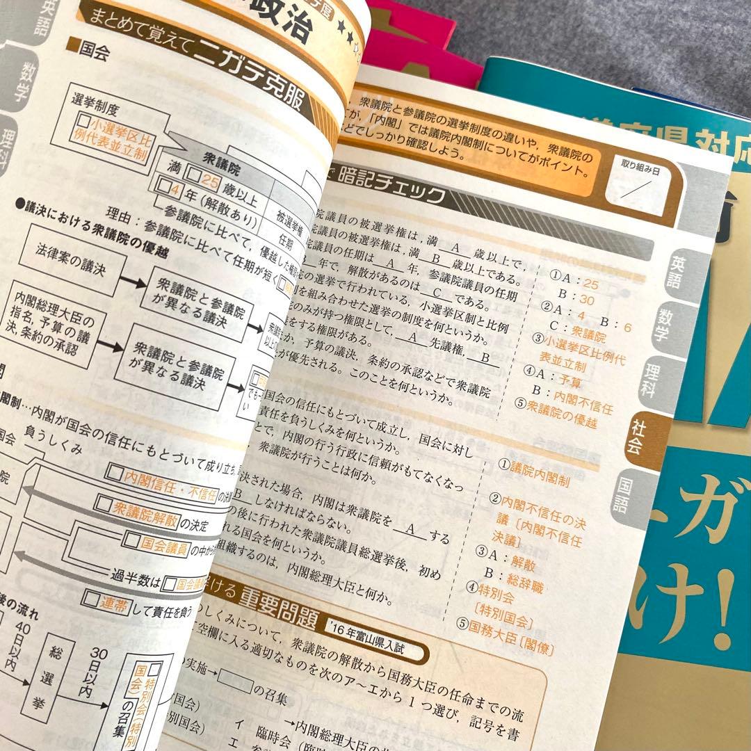 進研ゼミ 中学講座 中3 受験総合コース 愛知県高校入試対策　1年分
