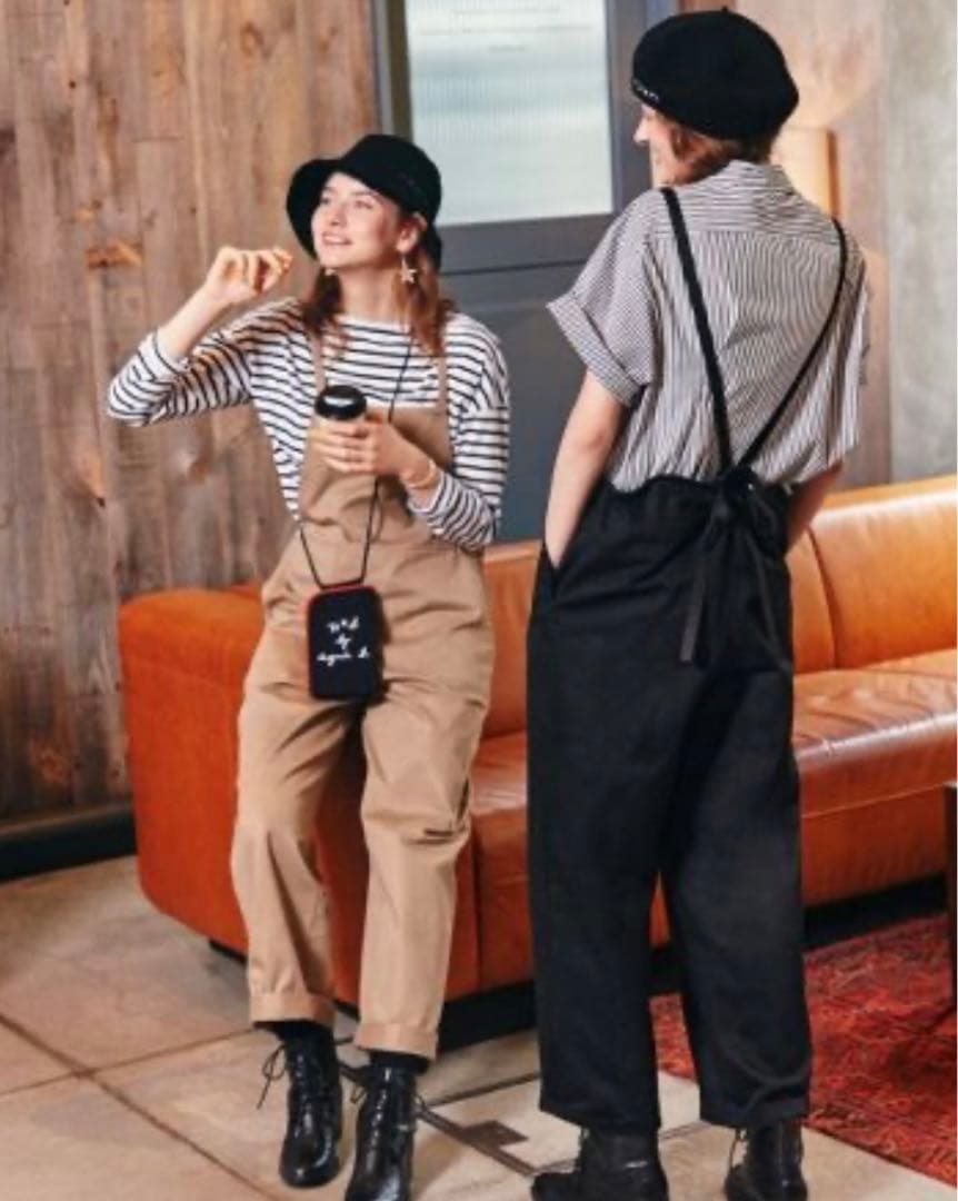 to b by agnes b バックリボンサロペット