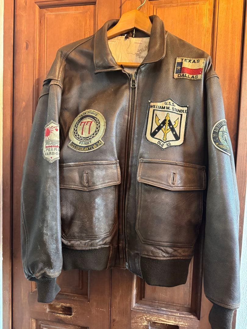 K*1様 80's-90's ビンテージフライトレザージャケット vintage