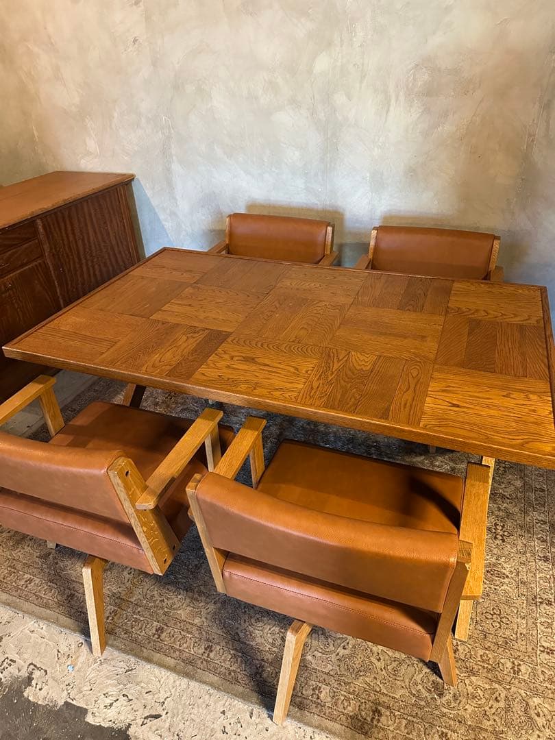 【メツォボ】定価35万円　テーブル　チェア　ダイニング　セット　椅子